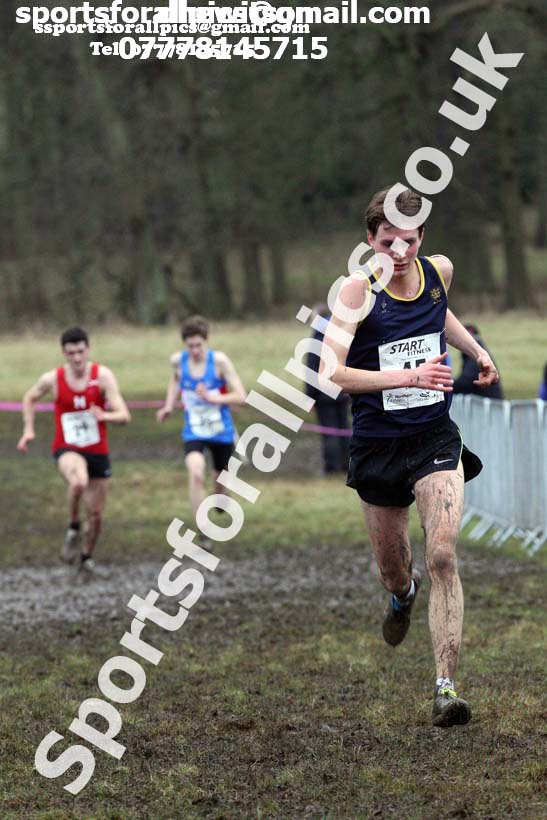 Junior men, 2018 Northern Cross Country Champs., Harewood House, Leeds. Photo: David T. Hewitson/Sports for All Pics